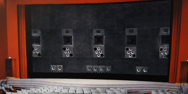 Sound System untuk Bioskop yang Menggunakan Speaker Terpasang di Belakang Layar Memberikan Nuansa Suara Berasal dari Dalam Film