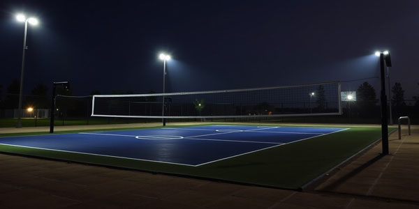 Penggunaan Lampu LED untuk Lapangan Volly dengan Tingkat Lumens yang KurangAkan Menyebabkan Lapangan Kurang Terang dan Nampak Gelap