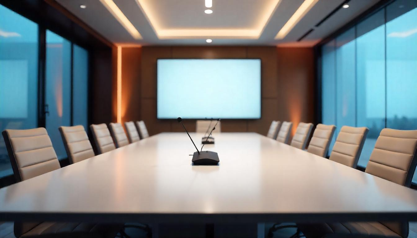 Mikrofon untuk Ruang Rapat yang Profesional dan Berkonsep Conference Room