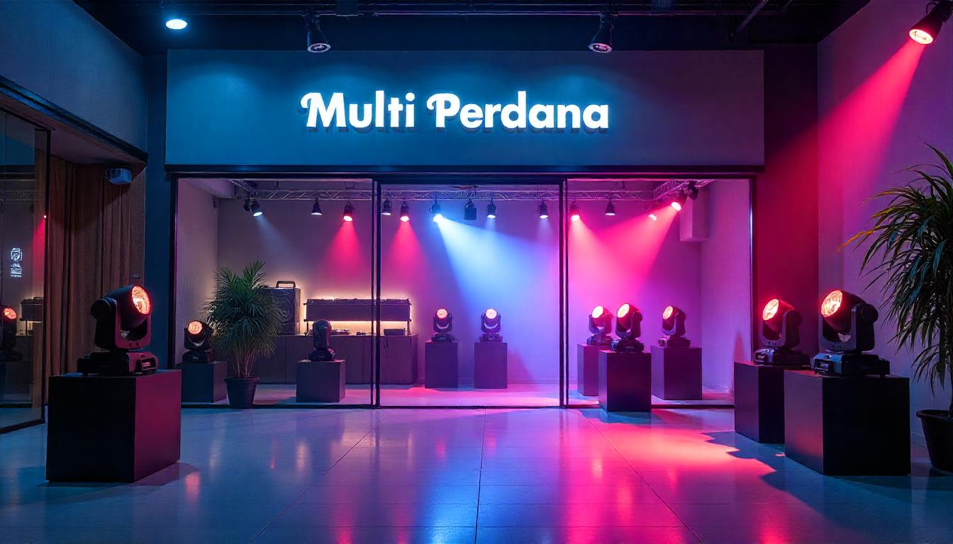 Di Dalam Showroom UniPro Multi Perdana Cabang Surabaya Tersedia Berbagai Perangkat untuk Lighting Panggung Berkualitas Tinggi