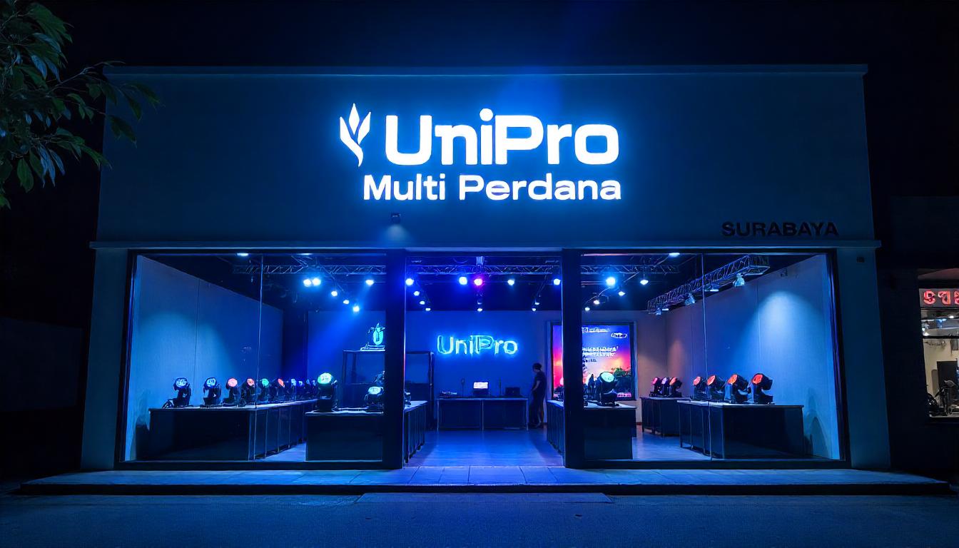 Showroom Solusi Lighting Panggung Surabaya dari UniPro Multi Perdana Cabang Surabaya