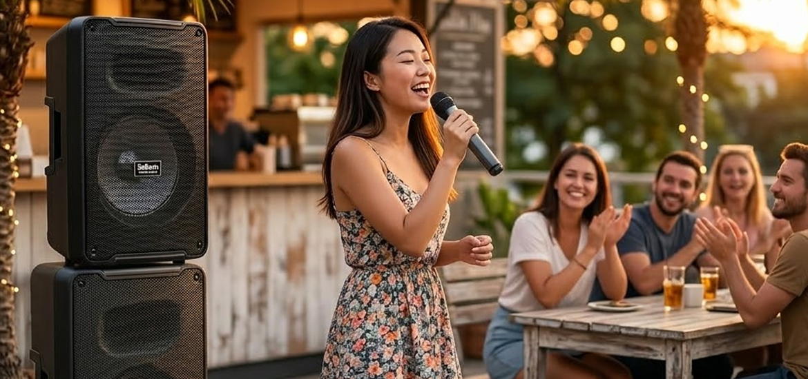 Aubern Portable Audio Speaker 8 Inch SPECTRE