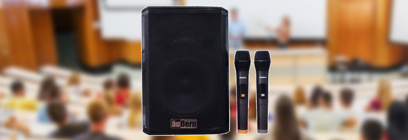 Aubern Powered Portable Speaker GT-8 sebagai Speaker untuk Mengajar di Kelas yang Penggunaan Speaker Tersebut akan Berpindah-Pindah